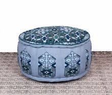Hand Embroidered Pouf