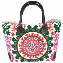Suzani Embroidered Hobo Tote bag