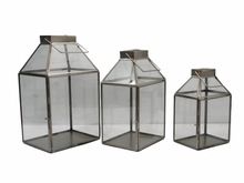 Metal Glass Lantern