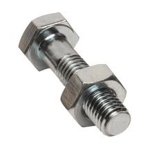 Hex bolt with hex nut