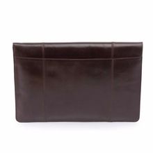 Dark Brown Vintage Leather Laptop Sleeve