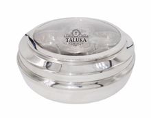 glass lid stainless steel canister
