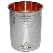 Hammered Stainless Steel Water Glass