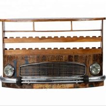 Antique Iron Wooden Mini Truck  Bar