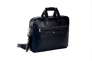 Business Portfolio Straps Leather Laptop Bag