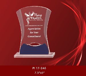 Solid Laser Print Acrylic Trophy