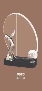 Stylish Acrylic And Crystal Trophy