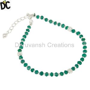 Green Onyx Gemstone Beaded Bracelet