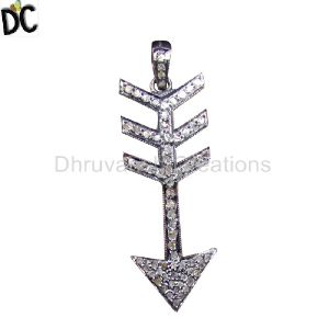 Pave Diamond Arrow Pendant