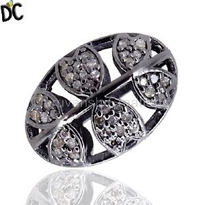 Pave Diamond Beads Finding Spacer