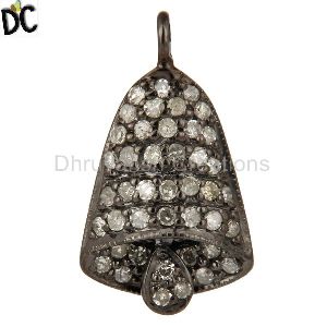 Pave Diamond Bell Pendant