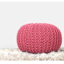 Cotton Knitted Floor Stool