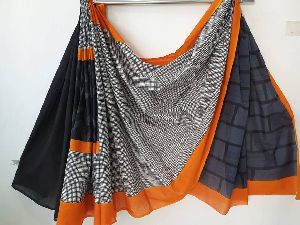 Soft Malmal cotton saree with blouse