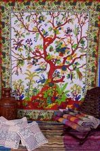 colorful wall hanging bedspread