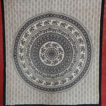 Elephant mandala bohemian tapestry