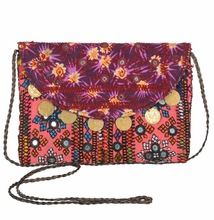 hand bag embroidered mirror