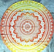 Mandala Roundie Indian Tapestry