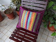 Silk Patch Work Cushion Cover