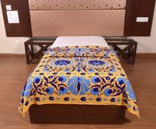 Suzani Fabric Cotton Bed Cover