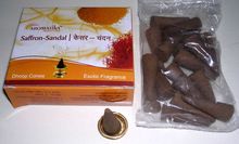 Aromatika Saffron Sandal Incense cones