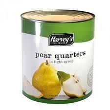 Canned Pear Quarters Syrup
