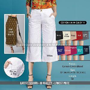 Ladies Linen Culottes