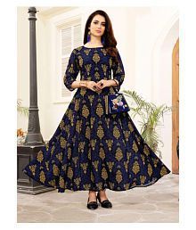 Printed Chanderi Ladies Kurtis, Size : M, XL, XXL