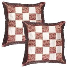 Silk Two Pieces Cushion Cover