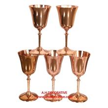Brass Metal Goblet With Copper Finish