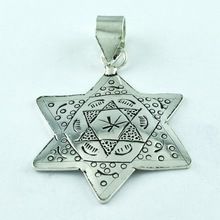 Plain Oxidized Silver Star Pendant