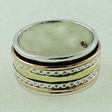 Stamped Sterling Silver Spinner Ring