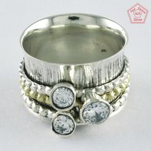 Sterling Silver Handmade Spinner Ring