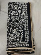 Beautiful handwork phulkari saree
