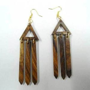 Wooden designer earrings