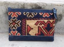 Afghani kilim leather bags