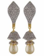 American Diamond Jhumki Earrings