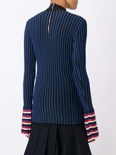 Ribbed contrast sleeve sweatshirt