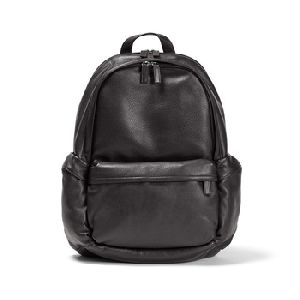 Black Laptop Leather Backpacks