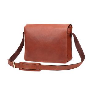 Faux Leather personalized messenger bag