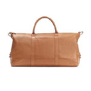 Tan Leather Luggage Bag