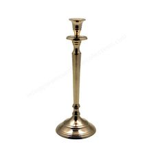 Brass Plated Single Candle Holder Stand