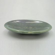 Green Coated Ceramic Bathtub Soap Dish
