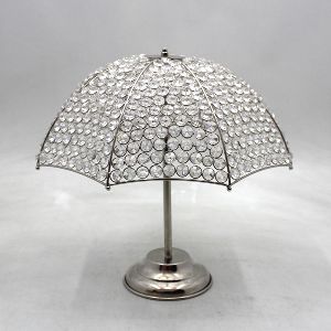 Iron Crystal Table Decorative Umbrella