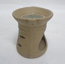 Wooden Grey Decorative Aroma Ceramic Oil Burner