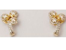 Gold Diamond Studded Earrings