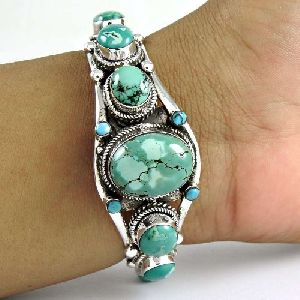 Mystic Princess!! 925 Sterling Silver Turquoise Bangle