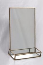 Standing decorative Mirror with Shelf