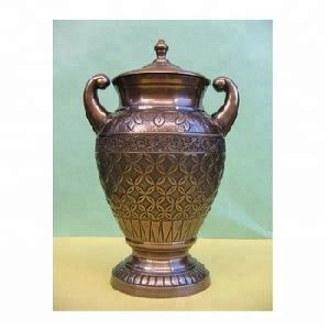Brass antique cremation urn