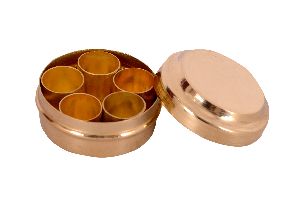 Brass Miniature Masala Box