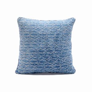 Abstract Print Indigo Blue Cushion Cover